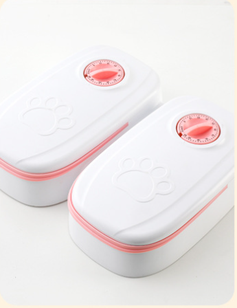 Alimentatore automatico per animali domestici Dispenser di alimenti intelligenti per gatti Cani Timer Ciotola in acciaio inossidabile Auto Cane Gatto Alimentazione per animali domestici Forniture per animali domestici