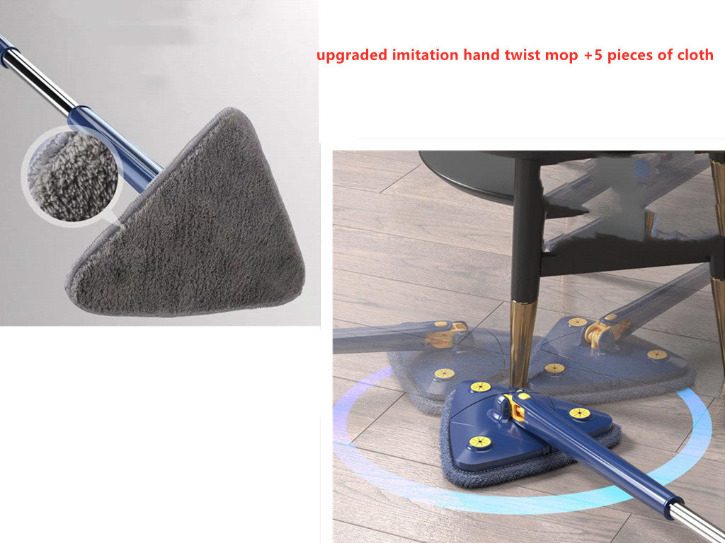 Mop Triangolare Estensibile 360 Girevole Regolabile 110 Cm Mop Pulizia Per Vasca Pavimento Piastrelle Mop Pulizia Pareti Mop Pulizia Profonda