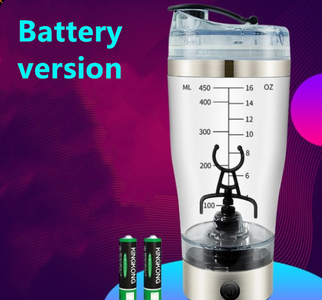 USB Electric Protein Shaker Shake Bottle Milk Coffee Blender Kettle Sports &amp; Fitness Charging Electric Shaker Cup