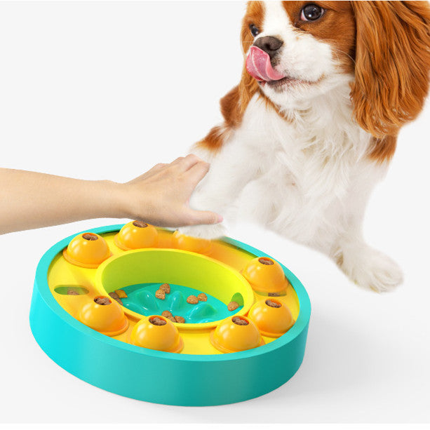 Cane Animali domestici Puzzle Giocattoli Alimentatore lento Aumento interattivo Cucciolo IQ Distributore di cibo Mangiare lentamente Ciotola antiscivolo Gioco di addestramento per cani