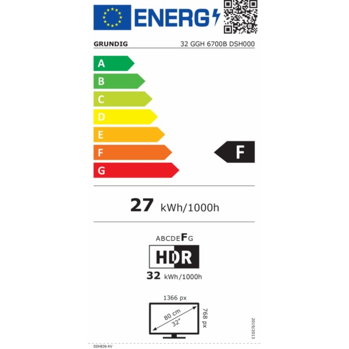 Smart TV Grundig 32GGH6700B HD 32" LED