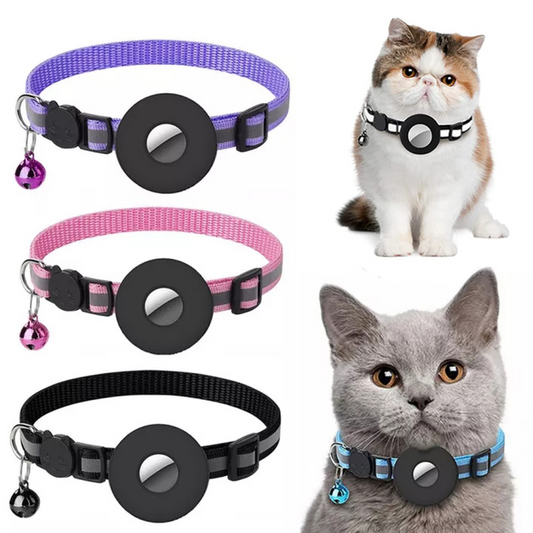 Collare riflettente Custodia impermeabile per Airtag Air Tag Airtags Custodia protettiva Cat Dog Kitten Puppy Collare in nylon