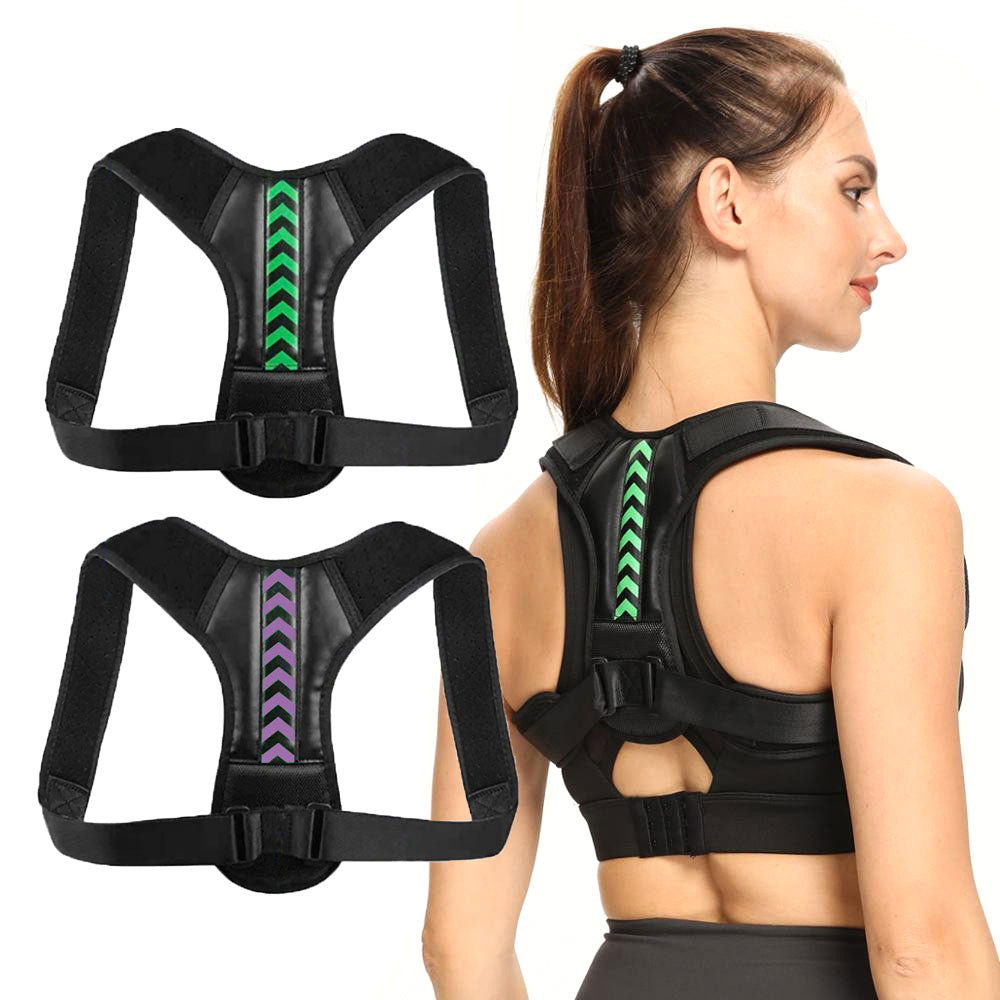 Correttore posturale posteriore Cintura clavicola regolabile Colonna vertebrale Spalla posteriore Lombare Uomo Donna Correzione della postura