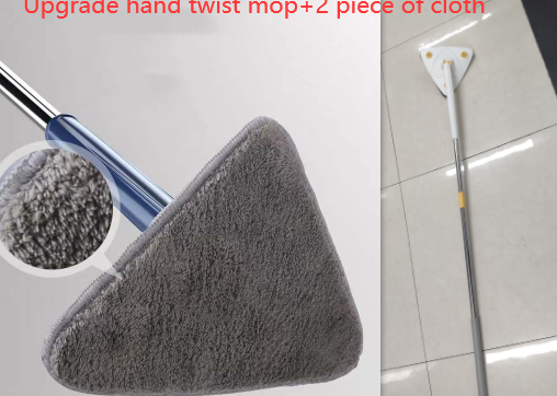 Mop Triangolare Estensibile 360 Girevole Regolabile 110 Cm Mop Pulizia Per Vasca Pavimento Piastrelle Mop Pulizia Pareti Mop Pulizia Profonda
