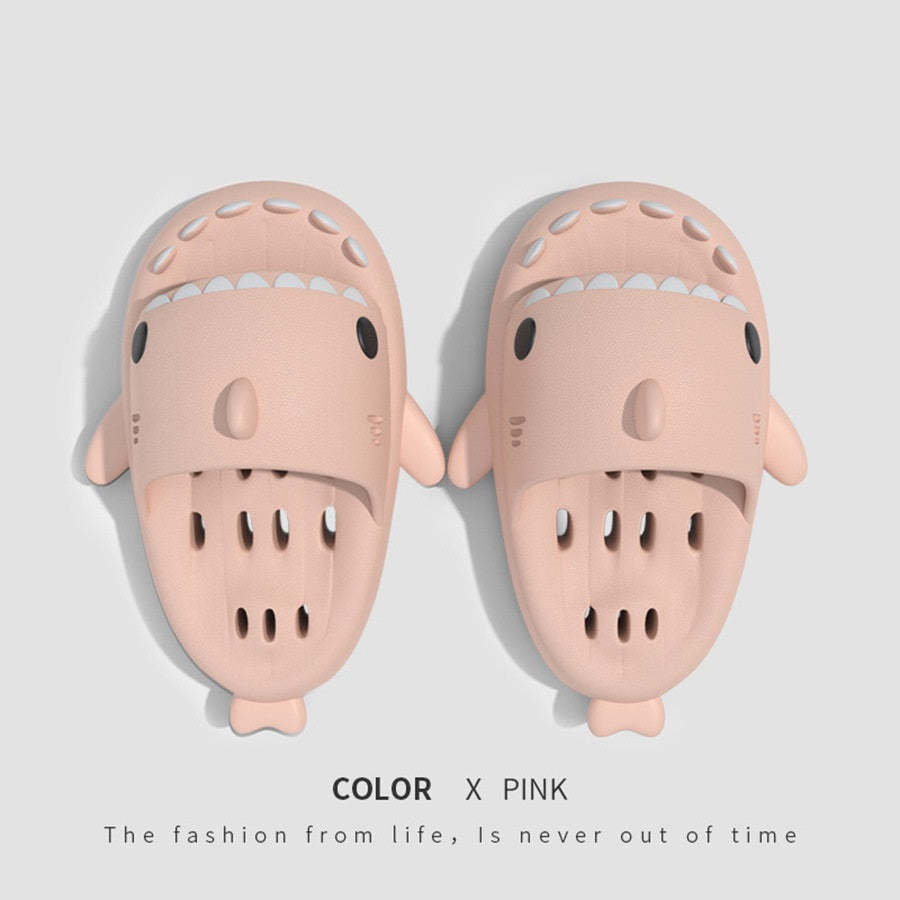 Pantofole shark con fori di scarico scarpe da doccia per donna ad asciugatura rapida eva pool shark scivoli sandali da spiaggia con fori di scarico