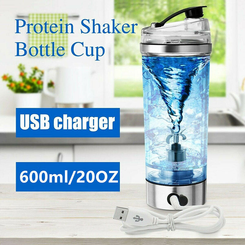 USB Electric Protein Shaker Shake Bottle Milk Coffee Blender Kettle Sports &amp; Fitness Charging Electric Shaker Cup