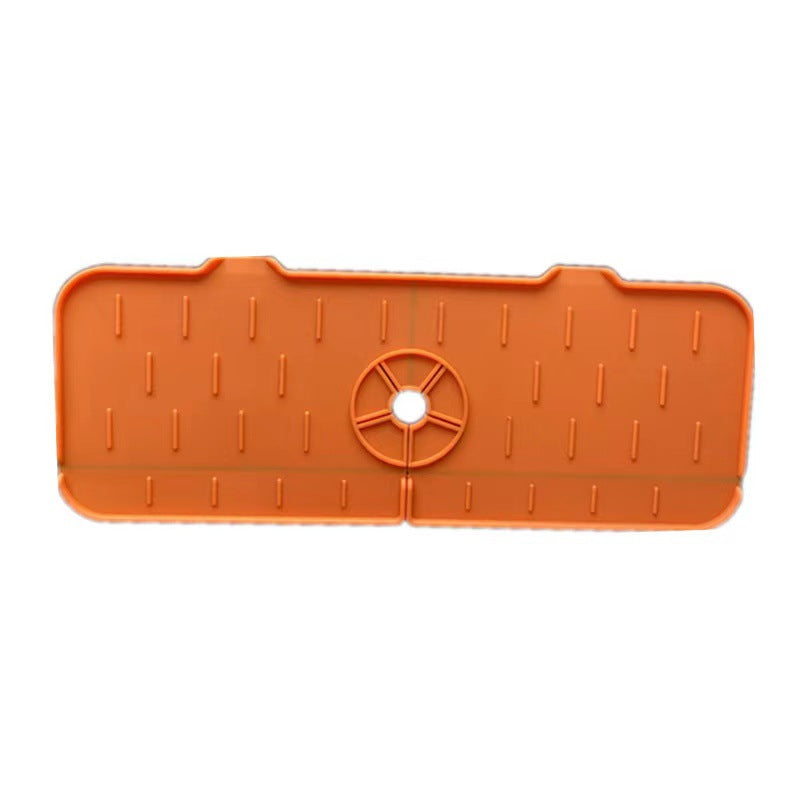 Rubinetto in silicone da cucina Tappetino assorbente Lavello Paraspruzzi Rubinetto in silicone Cattura schizzi Protezione controsoffitto per gadget da cucina bagno