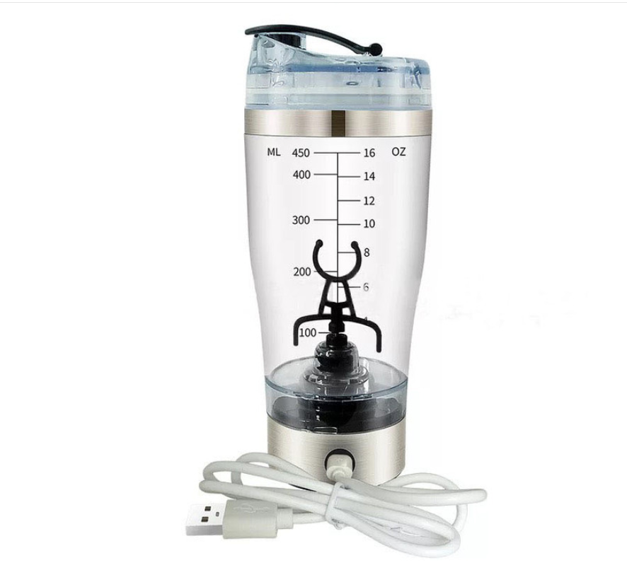 USB Electric Protein Shaker Shake Bottle Milk Coffee Blender Kettle Sports &amp; Fitness Charging Electric Shaker Cup