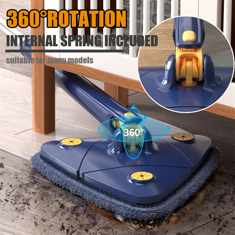 Mop Triangolare Estensibile 360 Girevole Regolabile 110 Cm Mop Pulizia Per Vasca Pavimento Piastrelle Mop Pulizia Pareti Mop Pulizia Profonda