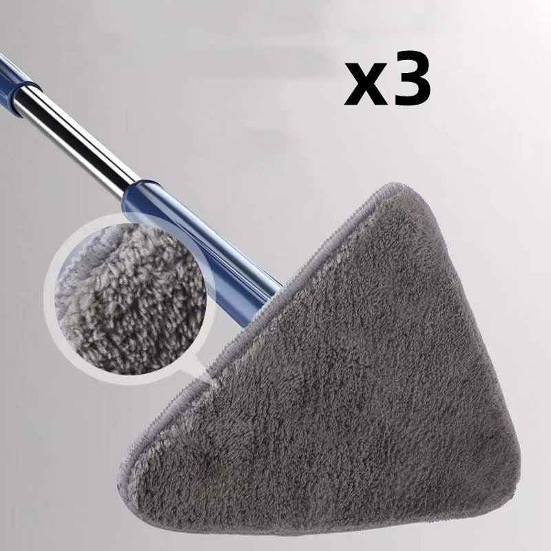 Mop Triangolare Estensibile 360 Girevole Regolabile 110 Cm Mop Pulizia Per Vasca Pavimento Piastrelle Mop Pulizia Pareti Mop Pulizia Profonda
