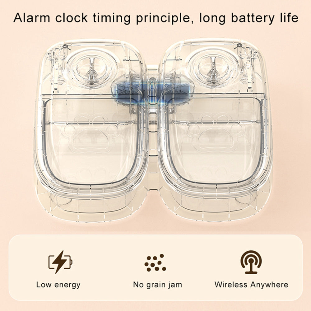 Alimentatore automatico per animali domestici Dispenser di alimenti intelligenti per gatti Cani Timer Ciotola in acciaio inossidabile Auto Cane Gatto Alimentazione per animali domestici Forniture per animali domestici