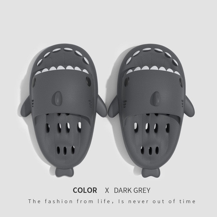 Pantofole shark con fori di scarico scarpe da doccia per donna ad asciugatura rapida eva pool shark scivoli sandali da spiaggia con fori di scarico